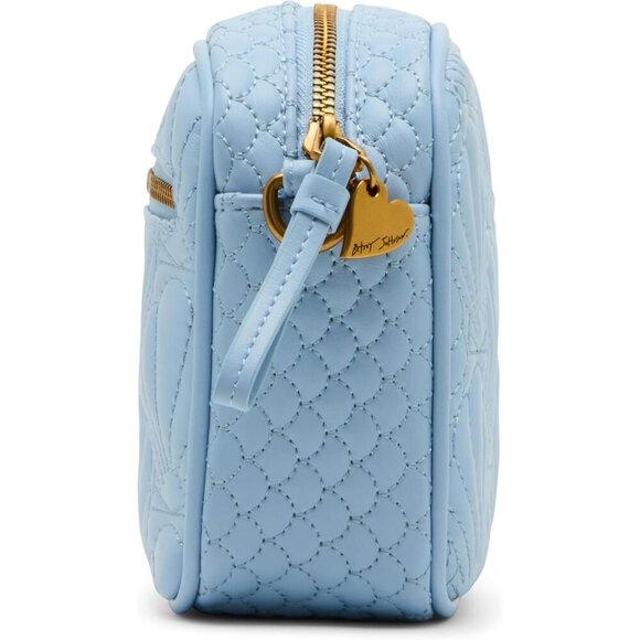 Crossbody Bag Women Polyester Blue Zipper Exterior Interior Pockets - Picture 5 of 5